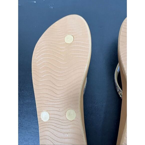 Reef Stargazer Tan Flip Flops Thongs Sandals Glitter Size 6-7 - Picture 9 of 9